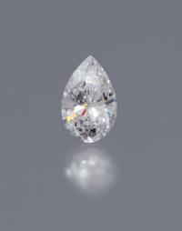 A 2.07 Carat Pear Shape Diamond,