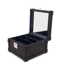 LOUIS VUITTON, BLACK JEWELRY BOX