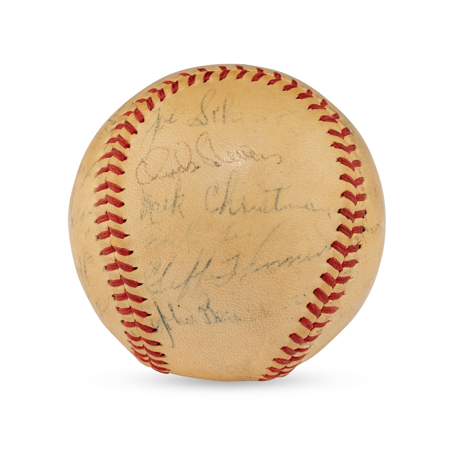 A 1947 St. Louis Browns Team Signed Autograph Baseball