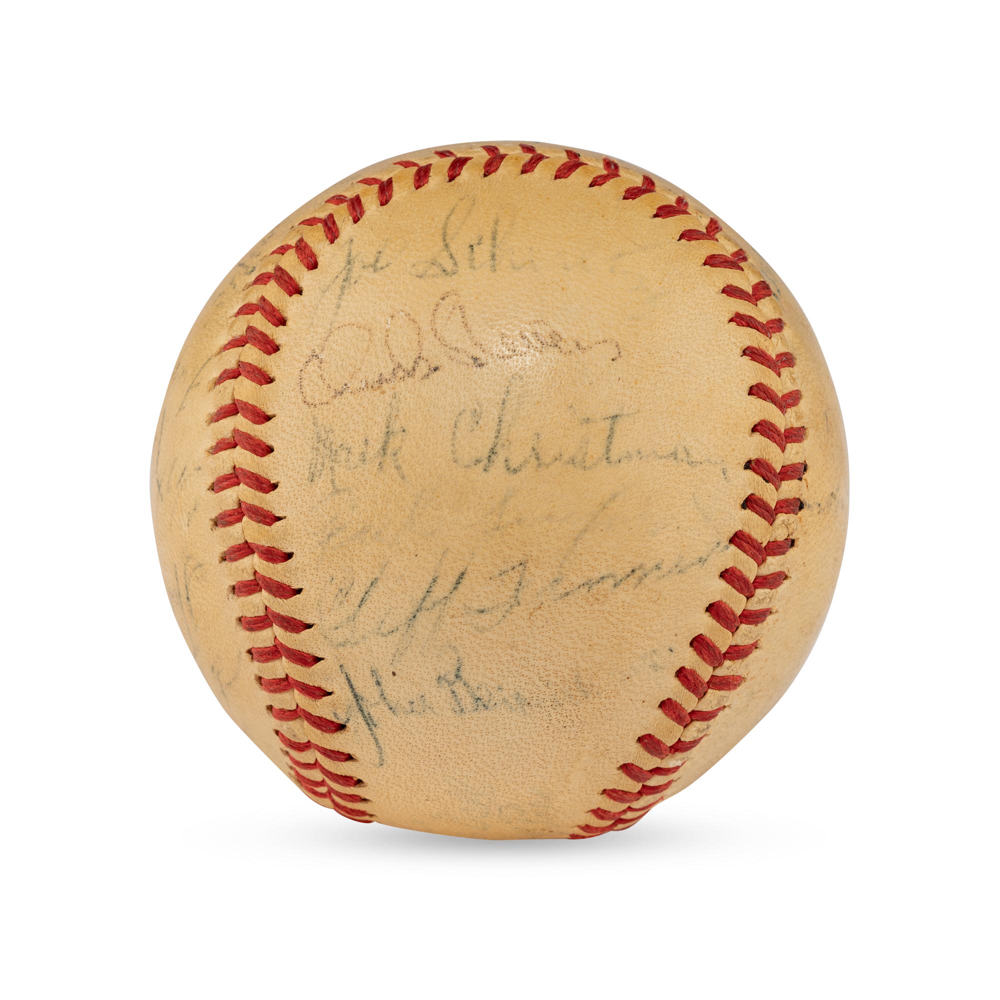 A 1947 St. Louis Browns Team Signed Autograph Baseball