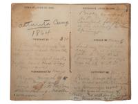 [CIVIL WAR]. Diary of Assistant Surgeon Robert P. Davis, 84th Indiana Regiment.