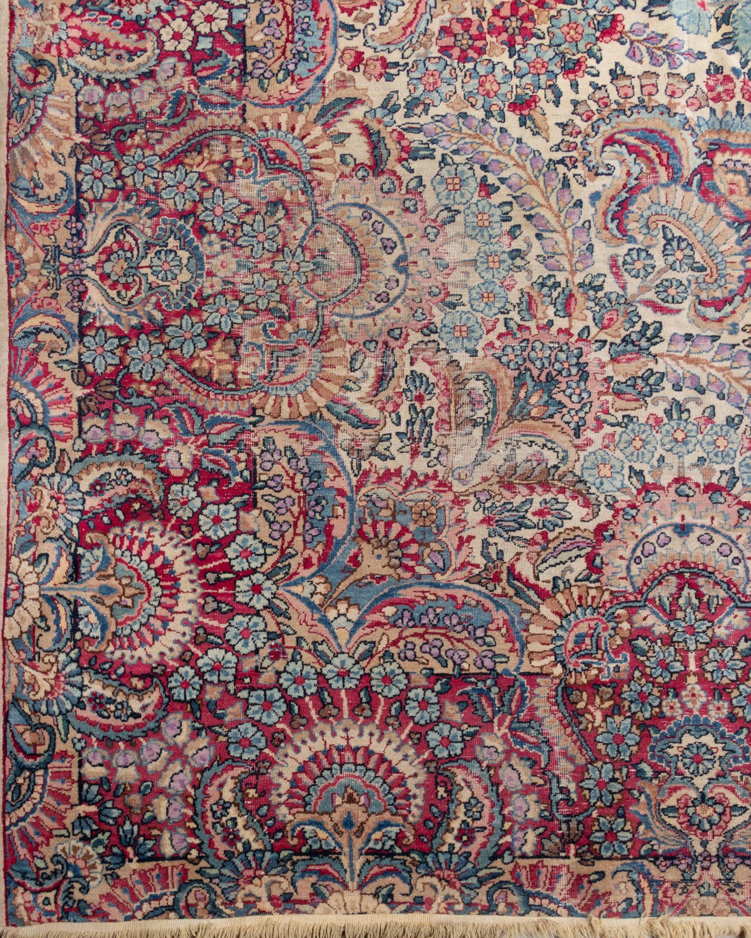A Lavar Kirman Wool Rug