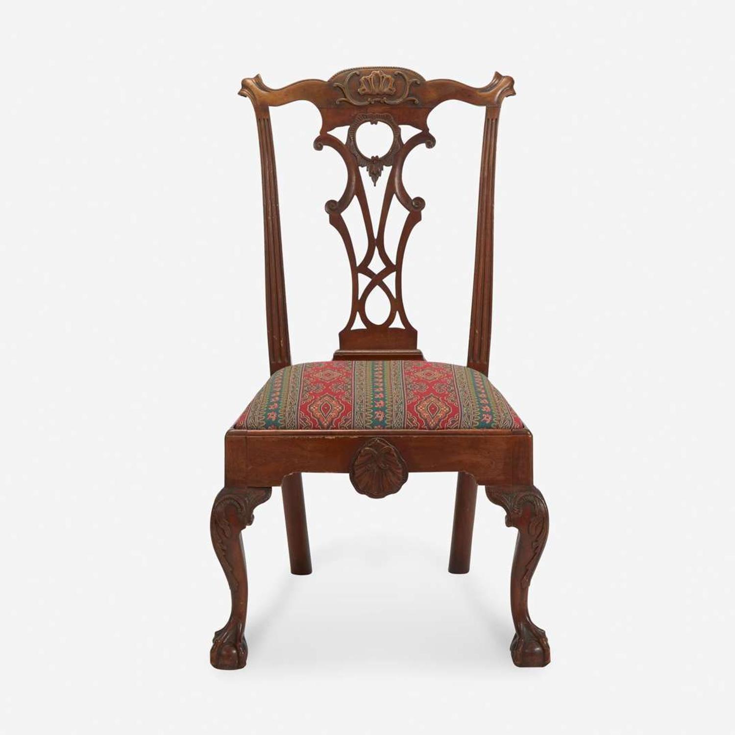 A Chippendale carved mahogany side chair Mid-Atlantic States, possibly Lancaster, PA, circa 1780