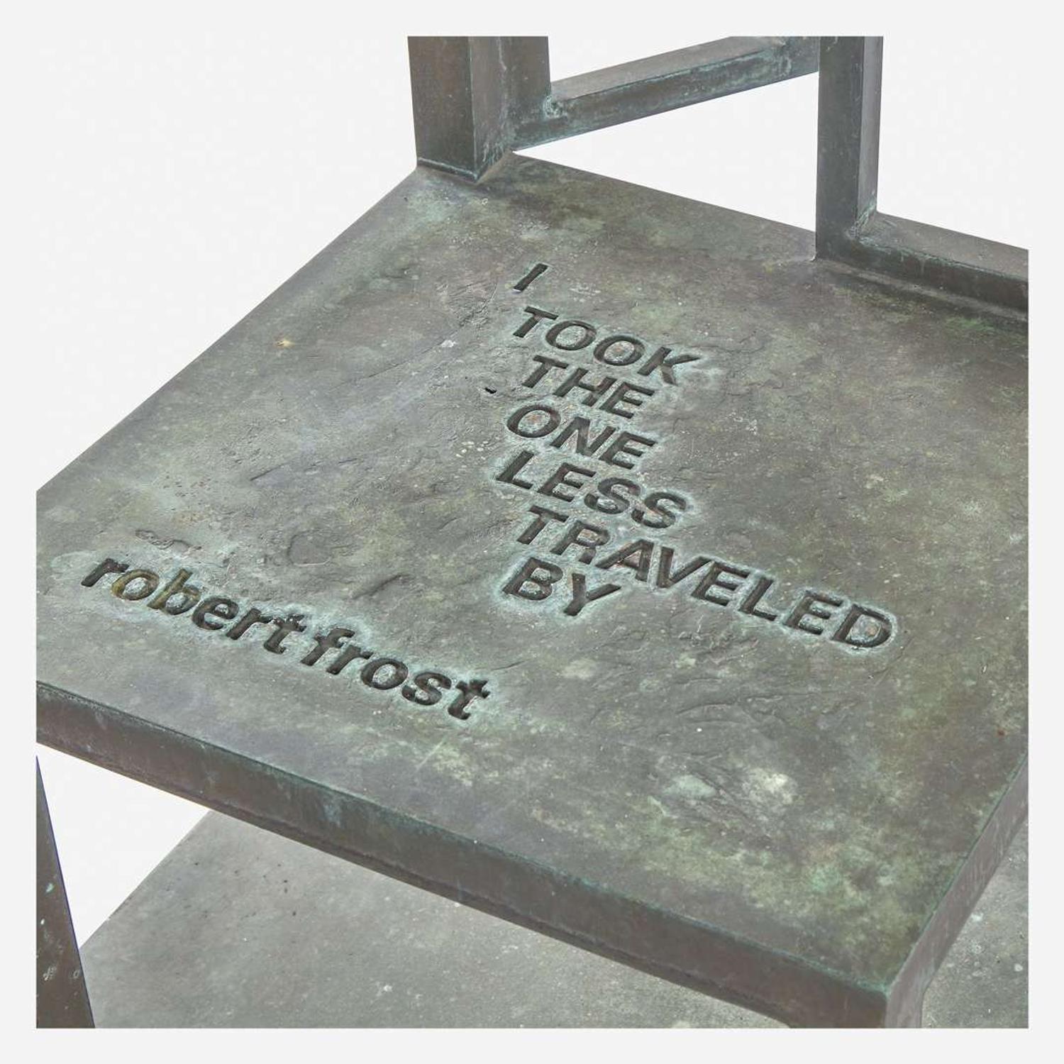 Buky Schwartz (Israeli, 1932-2009) Five Chairs with Poems, 1994