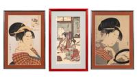 Three Japanese Woodblock Prints