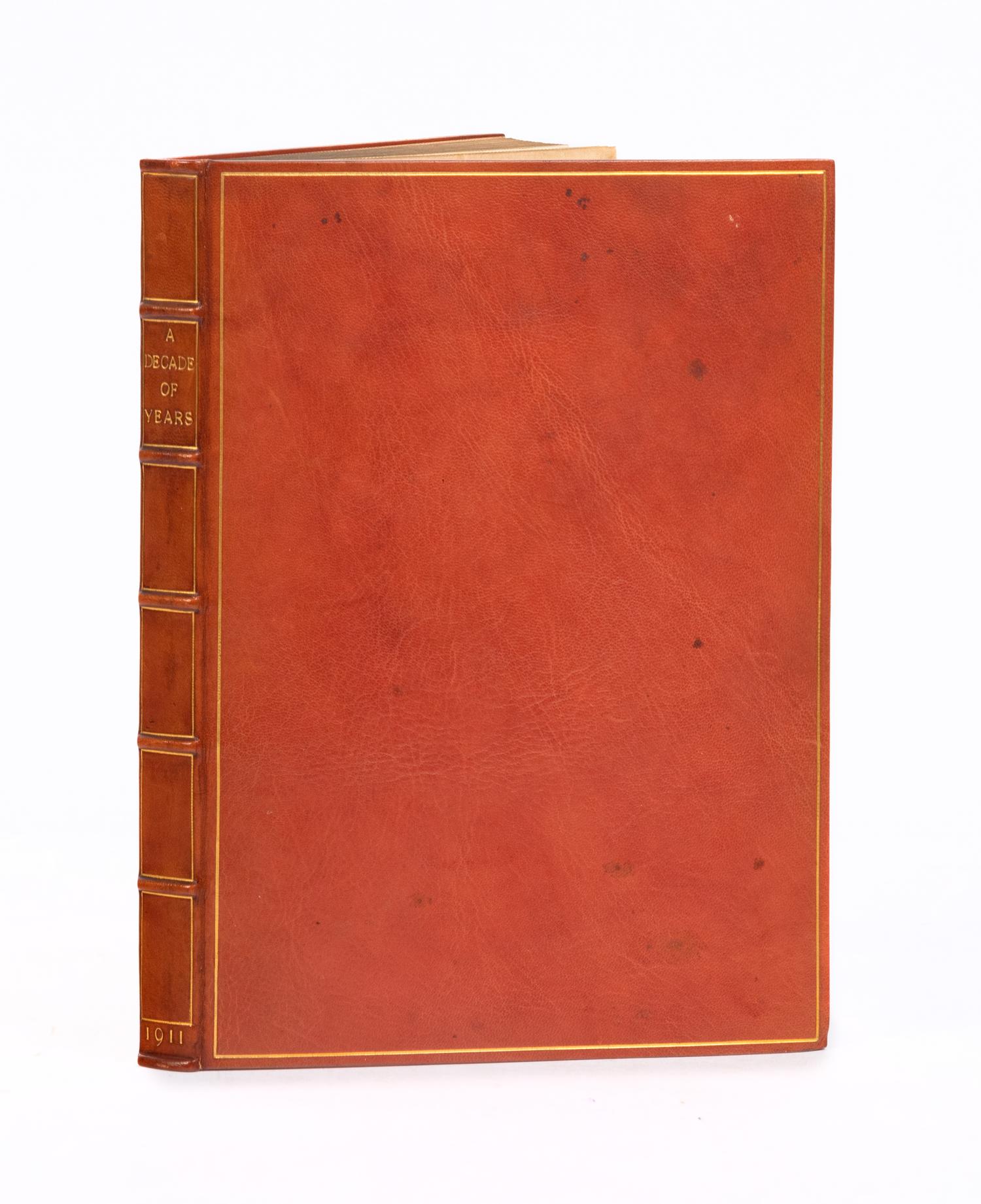 [FINE PRESS -- DOVES PRESS & BINDERY]. WORDSWORTH, William (1770-1850). A Decade of Years . Hammersmith: Doves Press, 1911.