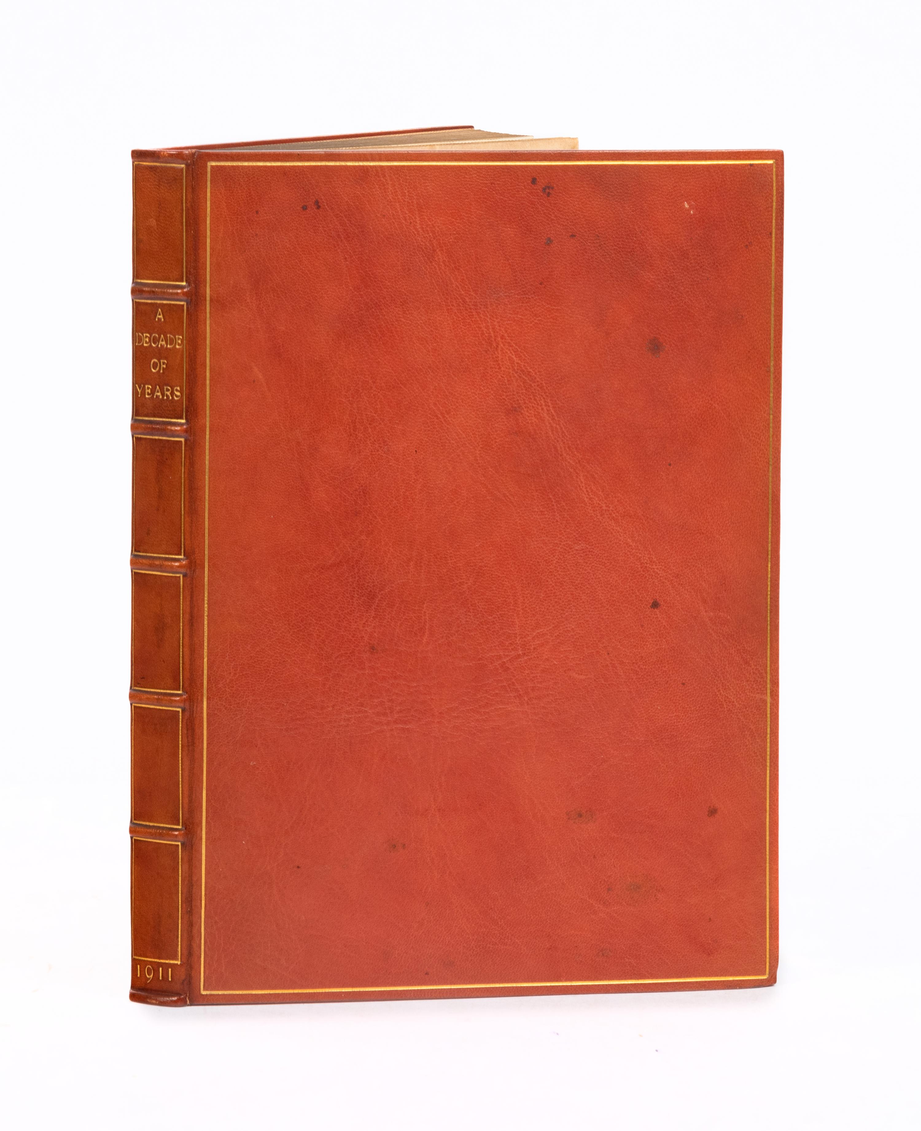 [FINE PRESS -- DOVES PRESS & BINDERY]. WORDSWORTH, William (1770-1850). A Decade of Years . Hammersmith: Doves Press, 1911.