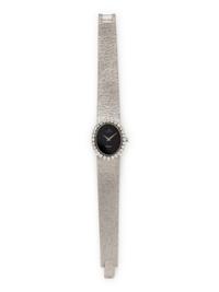 CHATELAIN FOR FÜRST, WHITE GOLD AND DIAMOND WATCH