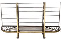 A Damerval Freres Cast Iron and Brass Baker's Rack