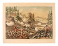 [CIVIL WAR]. 5 Kurz & Allison Civil War-themed chromolithographs