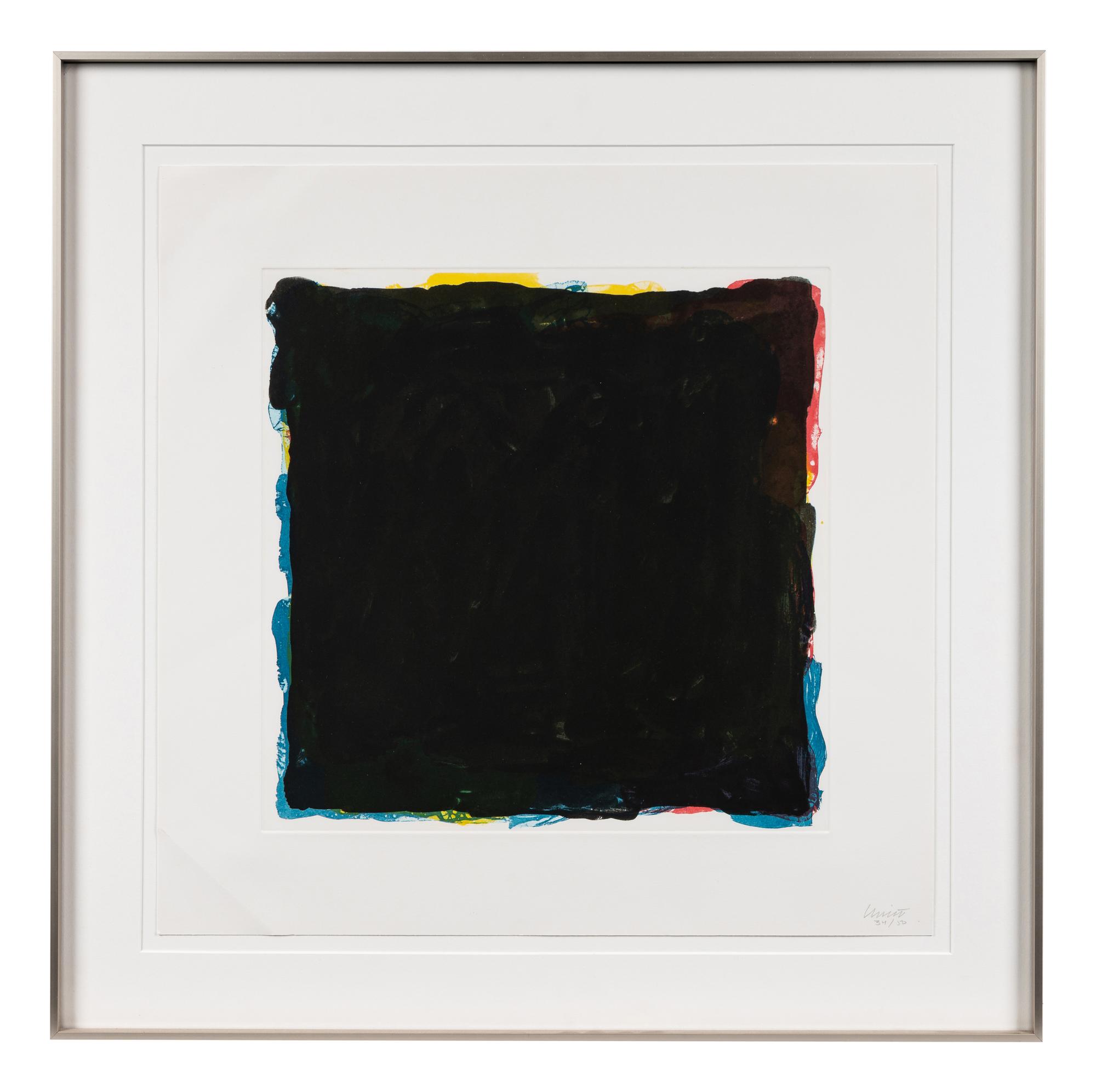 Red, Yellow, Blue and Black Irregular Brick Superimposed