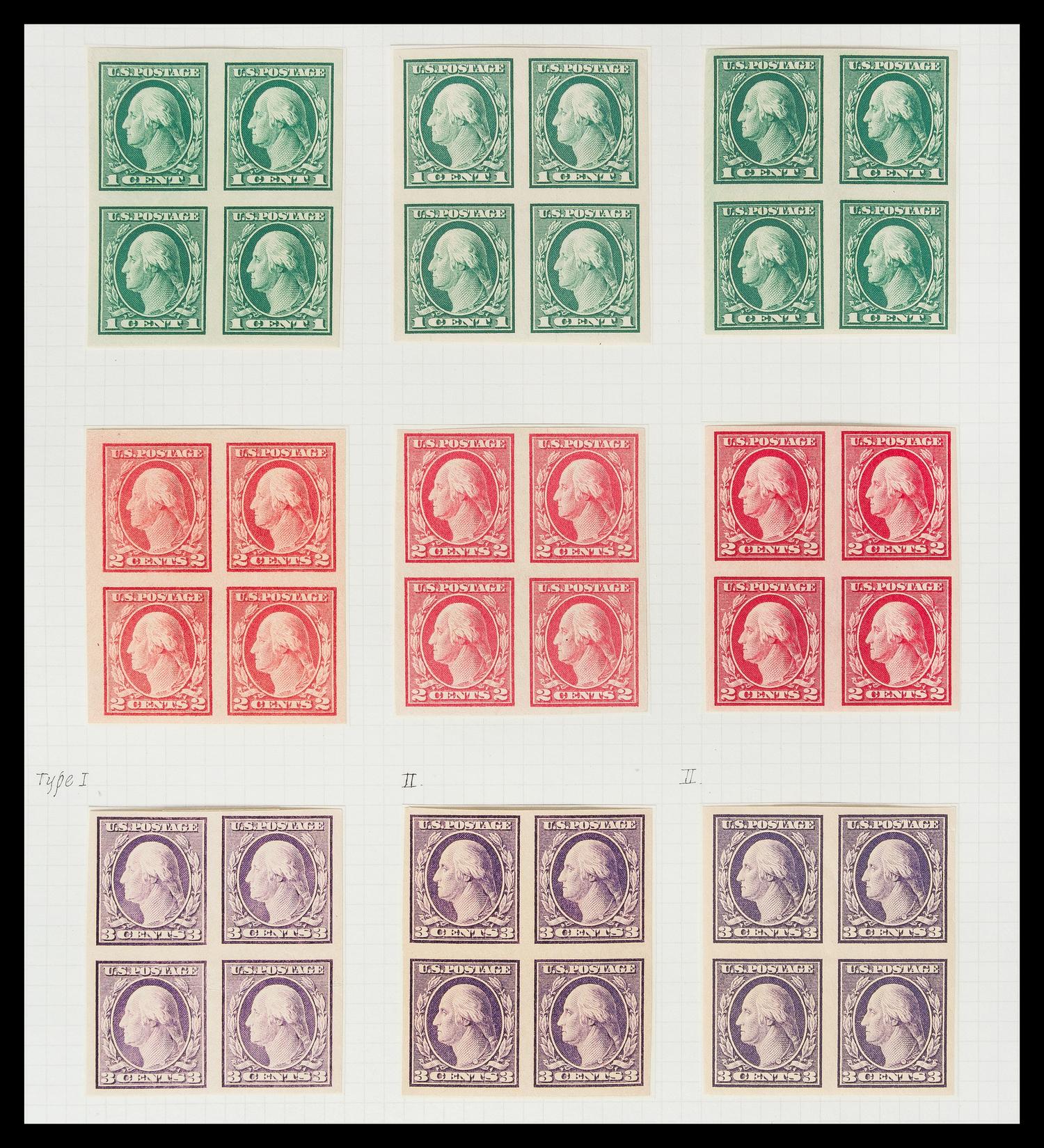 A Collection of United States Regular Issue Stamps — 1912-1917