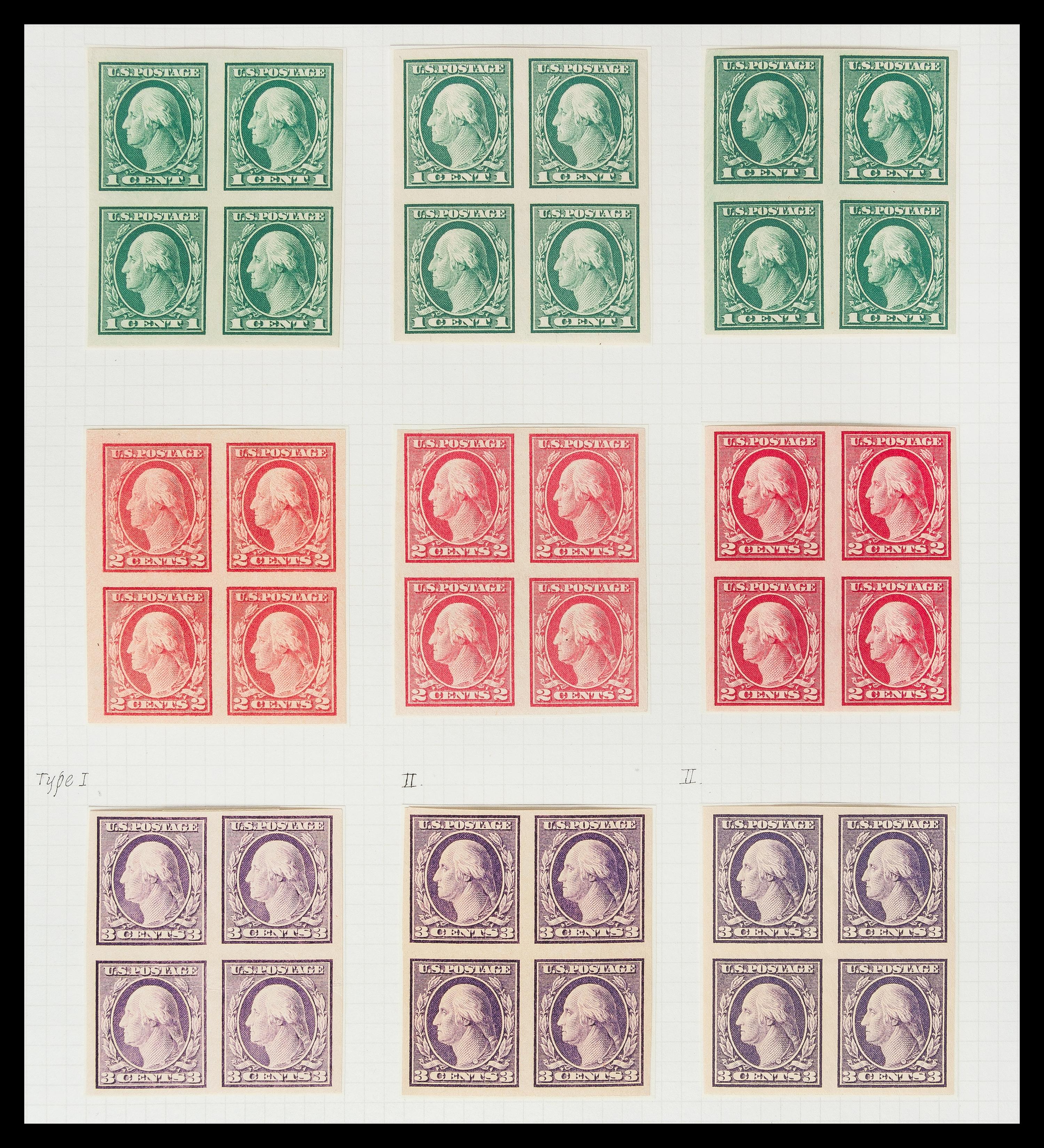 A Collection of United States Regular Issue Stamps — 1912-1917