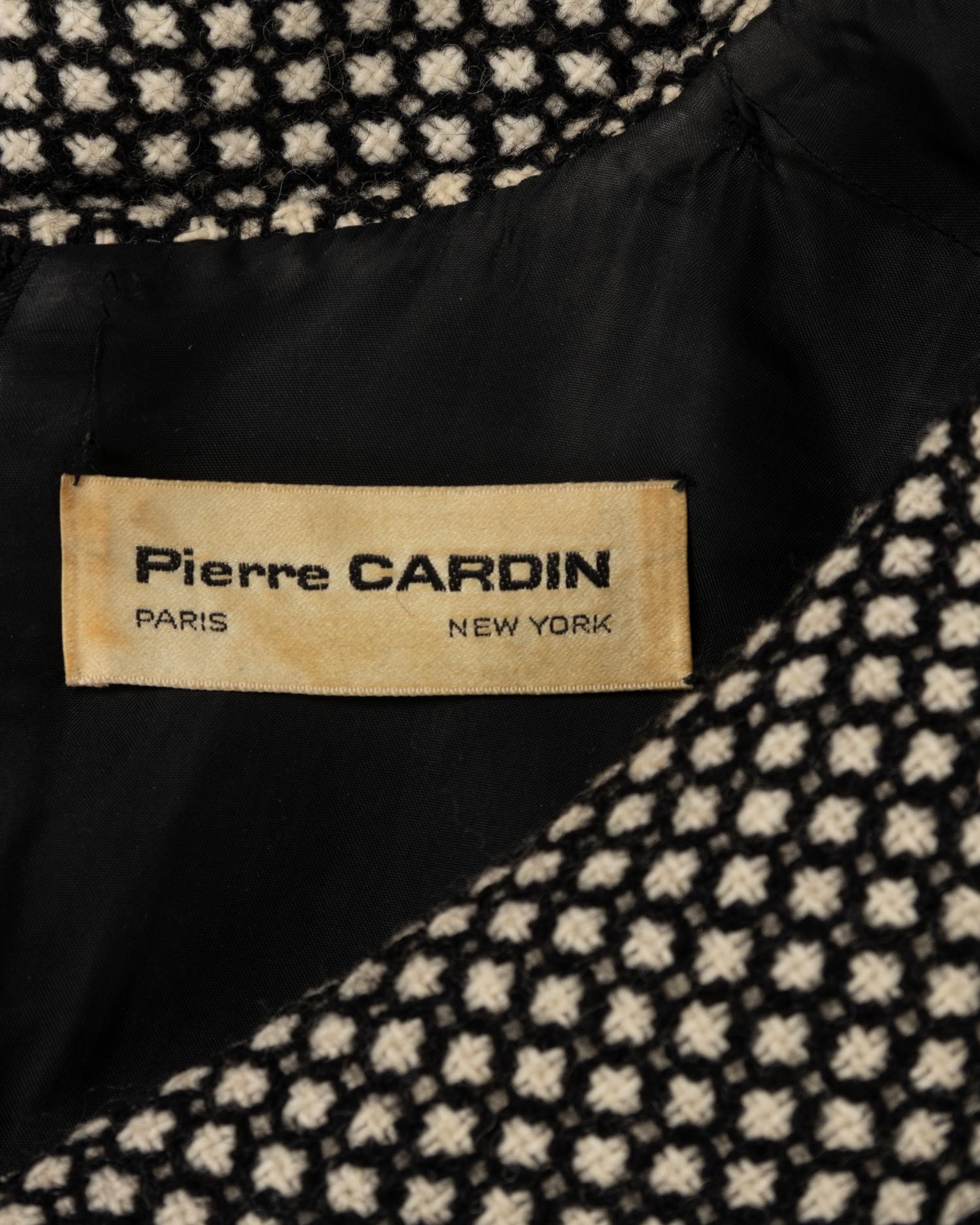 Pierre Cardin Belted Wool Dress, 1960s