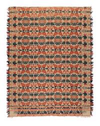 Two Cotton and Wool Jacquard Coverlets