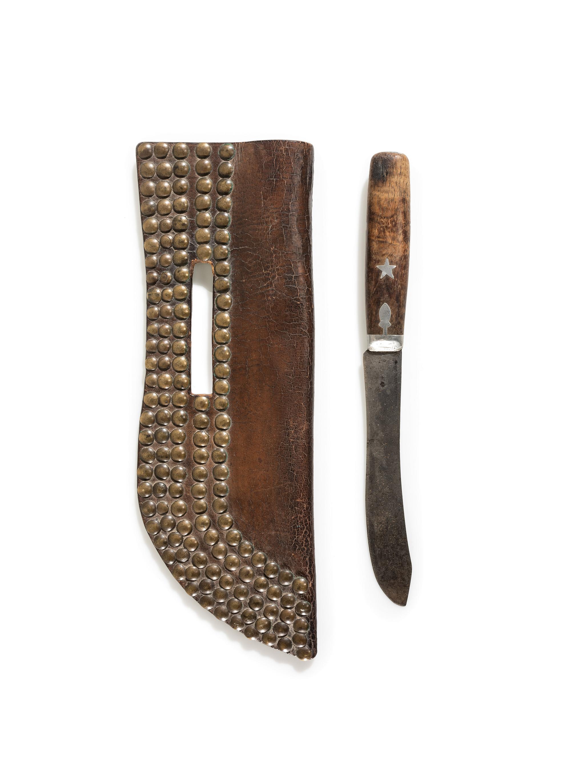 Northern Plains Tacked Knife Sheath, with Knife