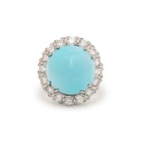 TURQUOISE AND DIAMOND RING