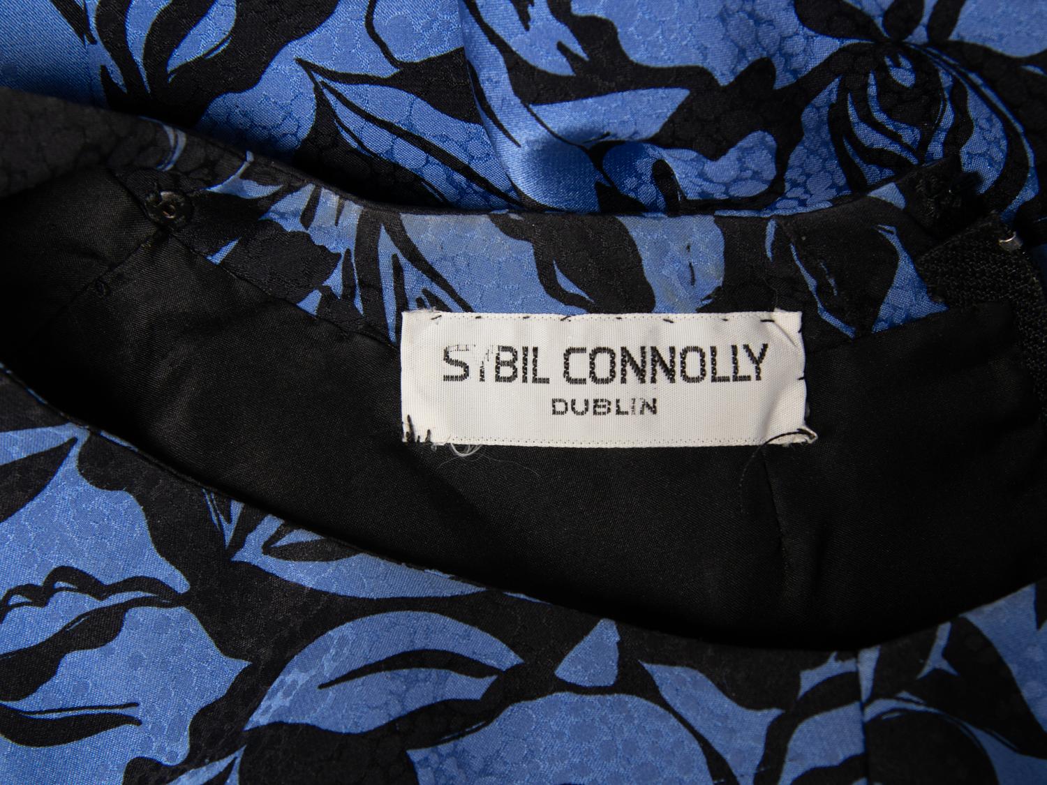 Sybil Connolly, Printed Floral Silk Dress