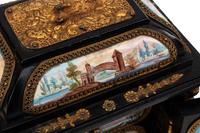 A Small Austrian Enamel Plaque Mounted Table Casket