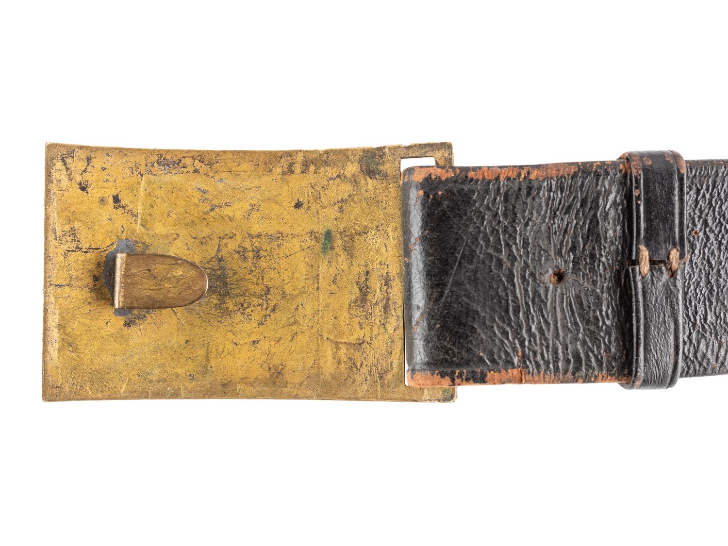 [CIVIL WAR]. Officer's sword belt equipped with Model 1851 belt plate.