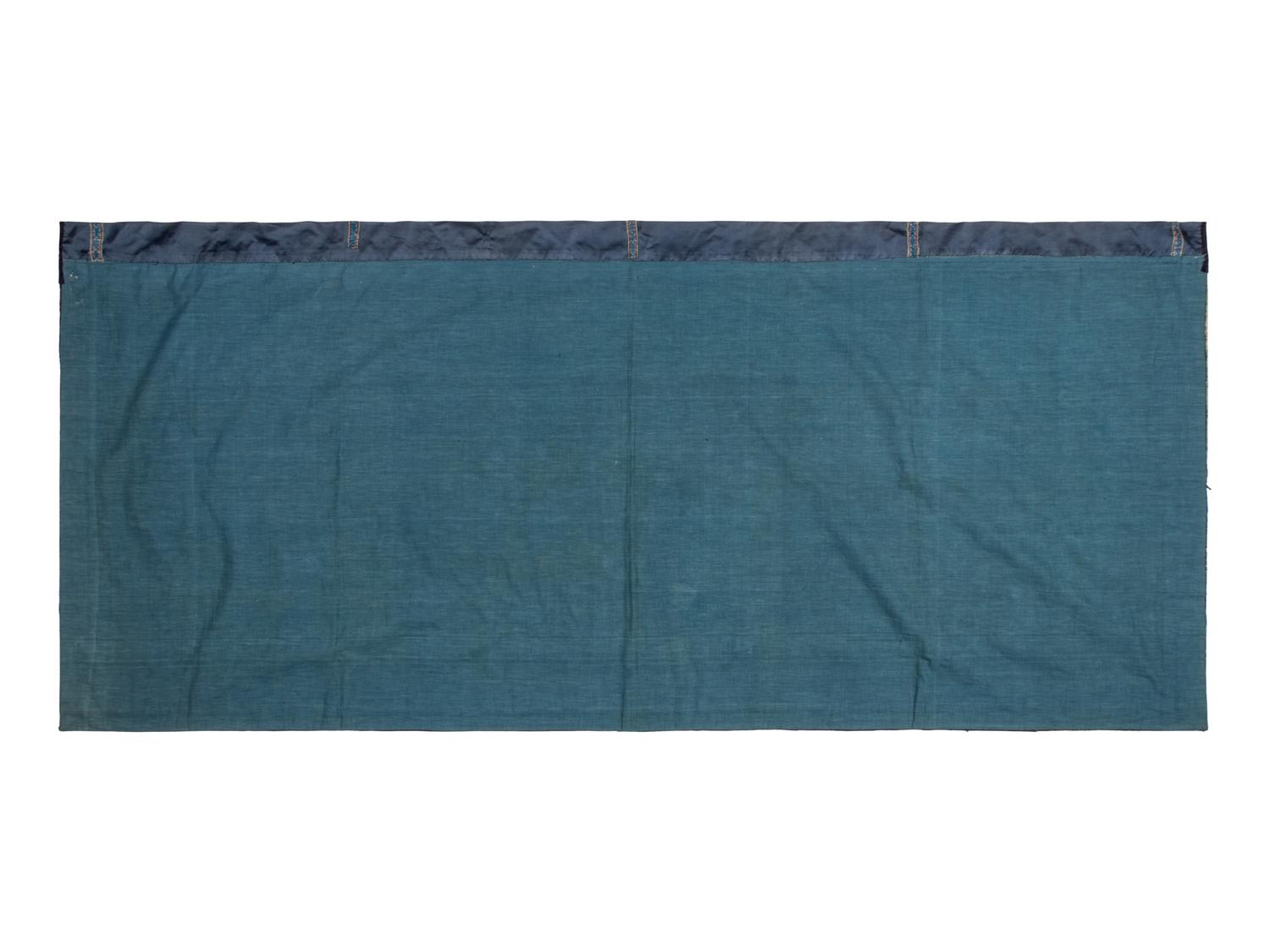 A Chinese Yellow Ground Embroidered Silk Panel