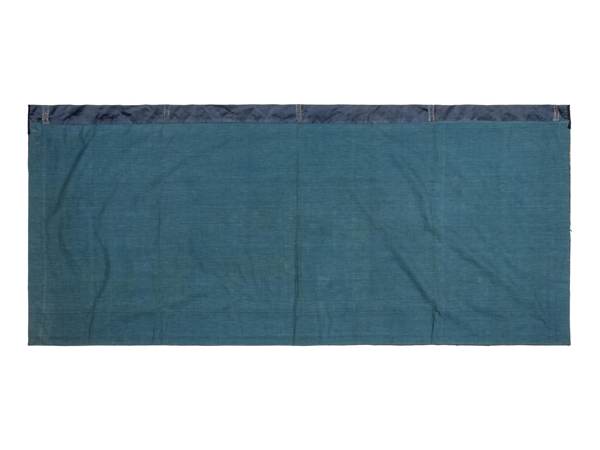 A Chinese Yellow Ground Embroidered Silk Panel