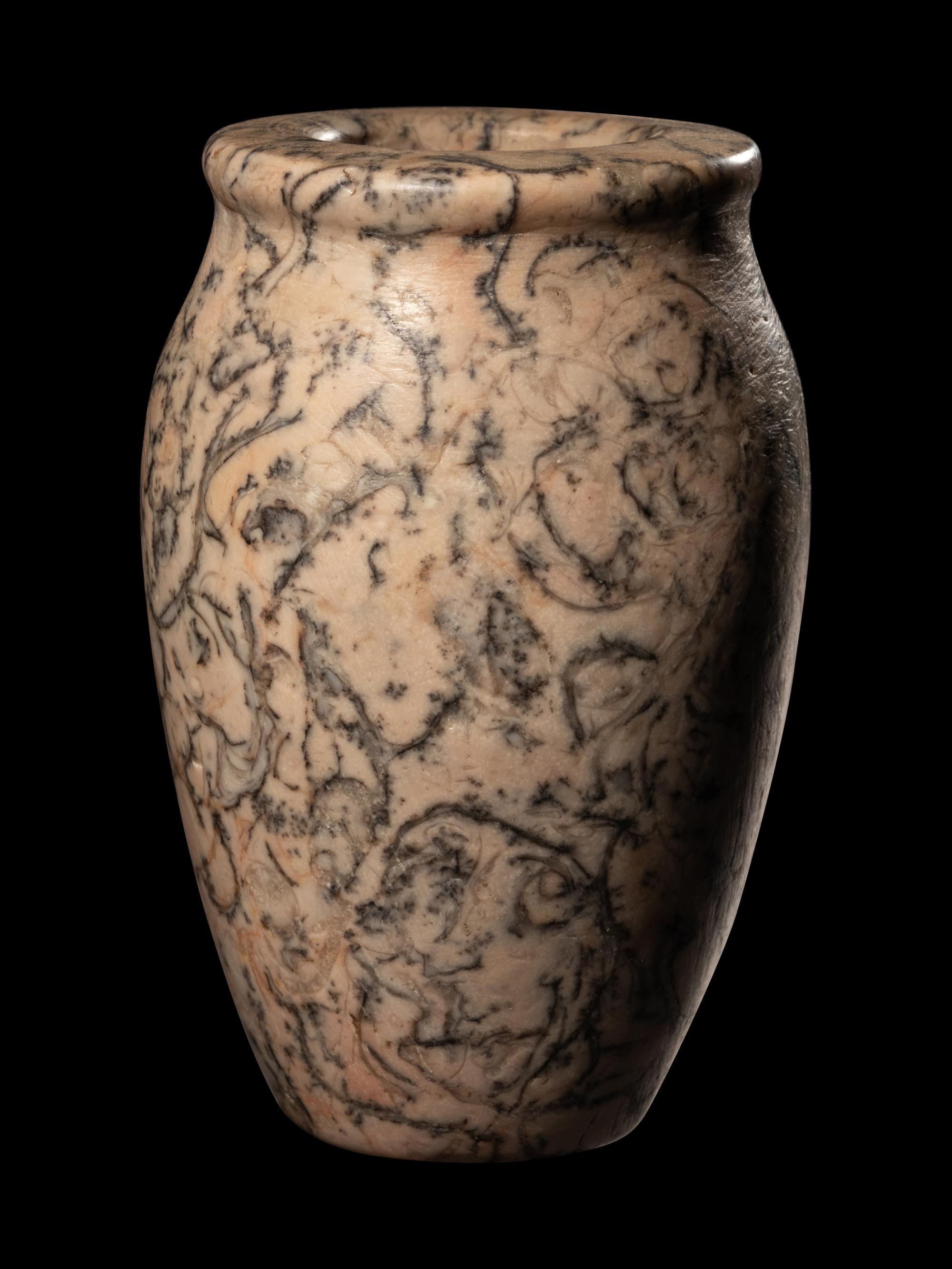 An Egyptian Breccia Jar