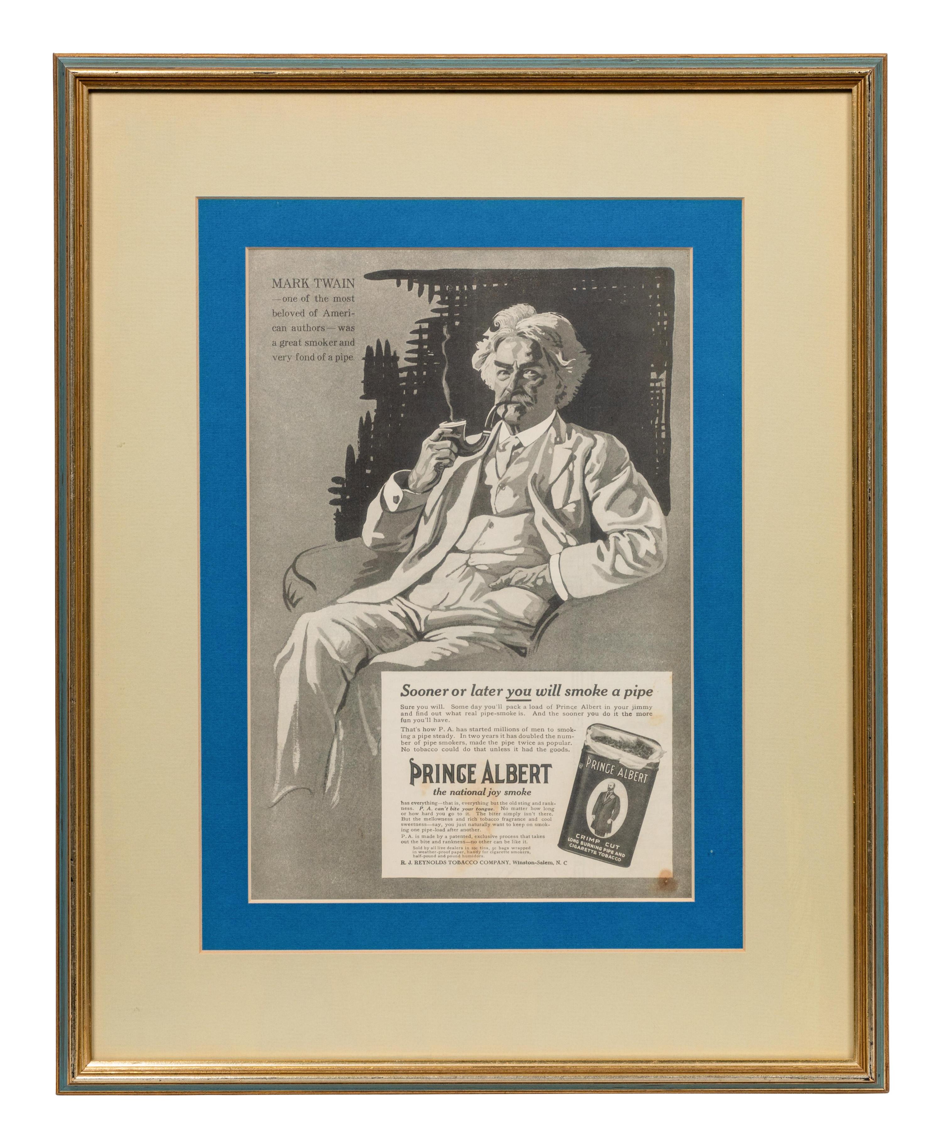 An Advertisement for Prince Albert Tobacco