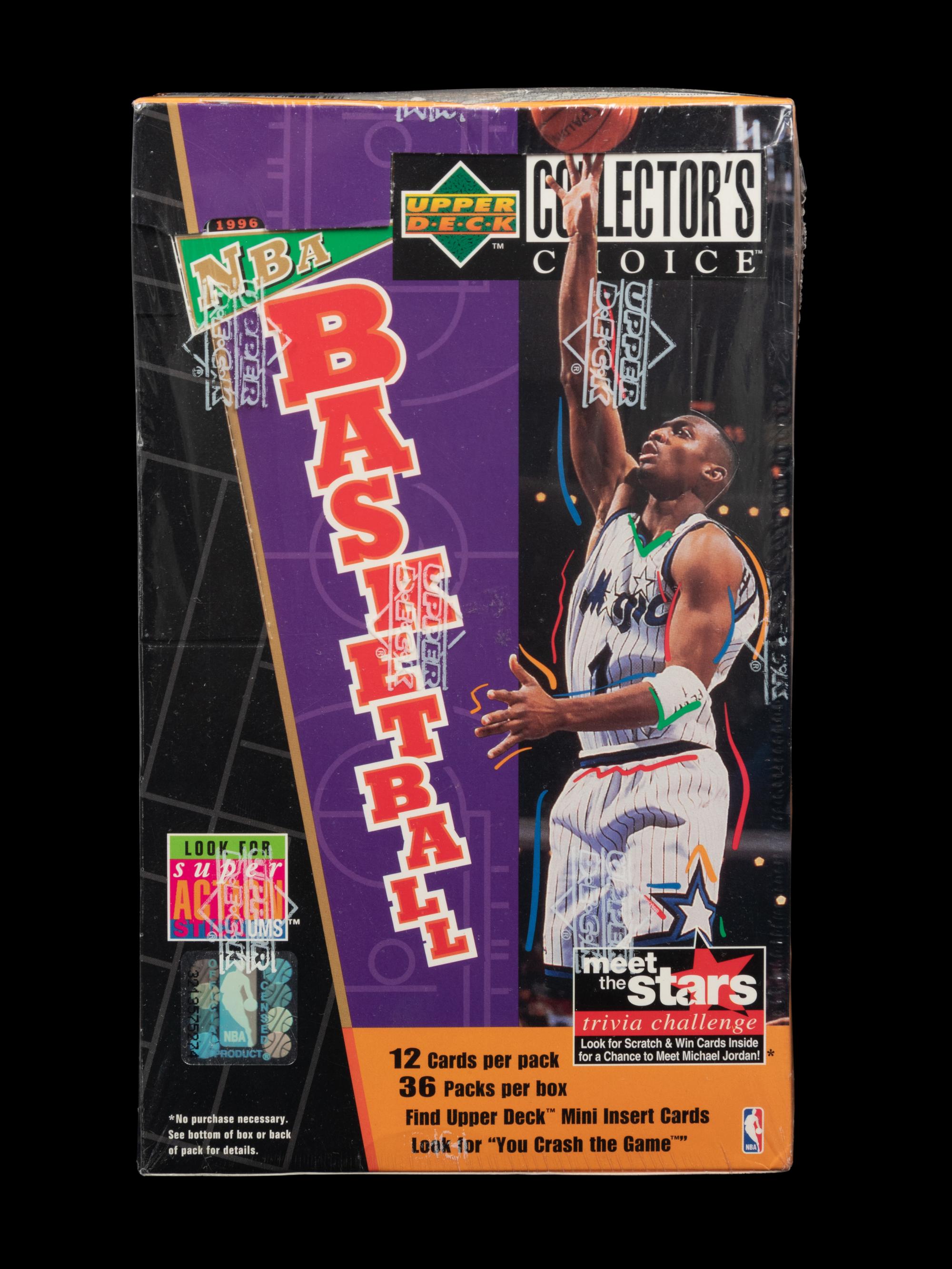 A Retail Box of 1996-97 Upper Deck Collector's Choice Series 1 Basketball Cards
