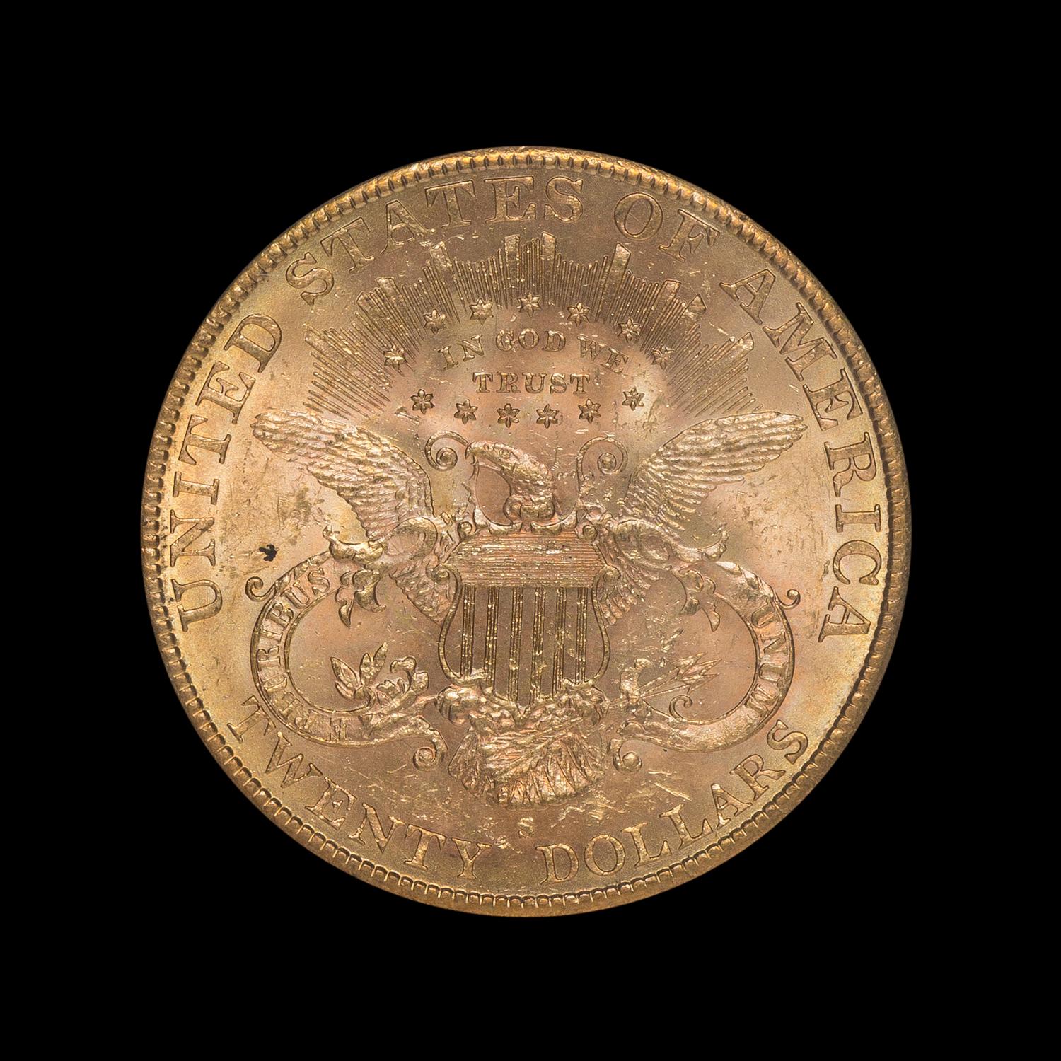 A United States 1887-S Liberty Head $20 Gold Coin