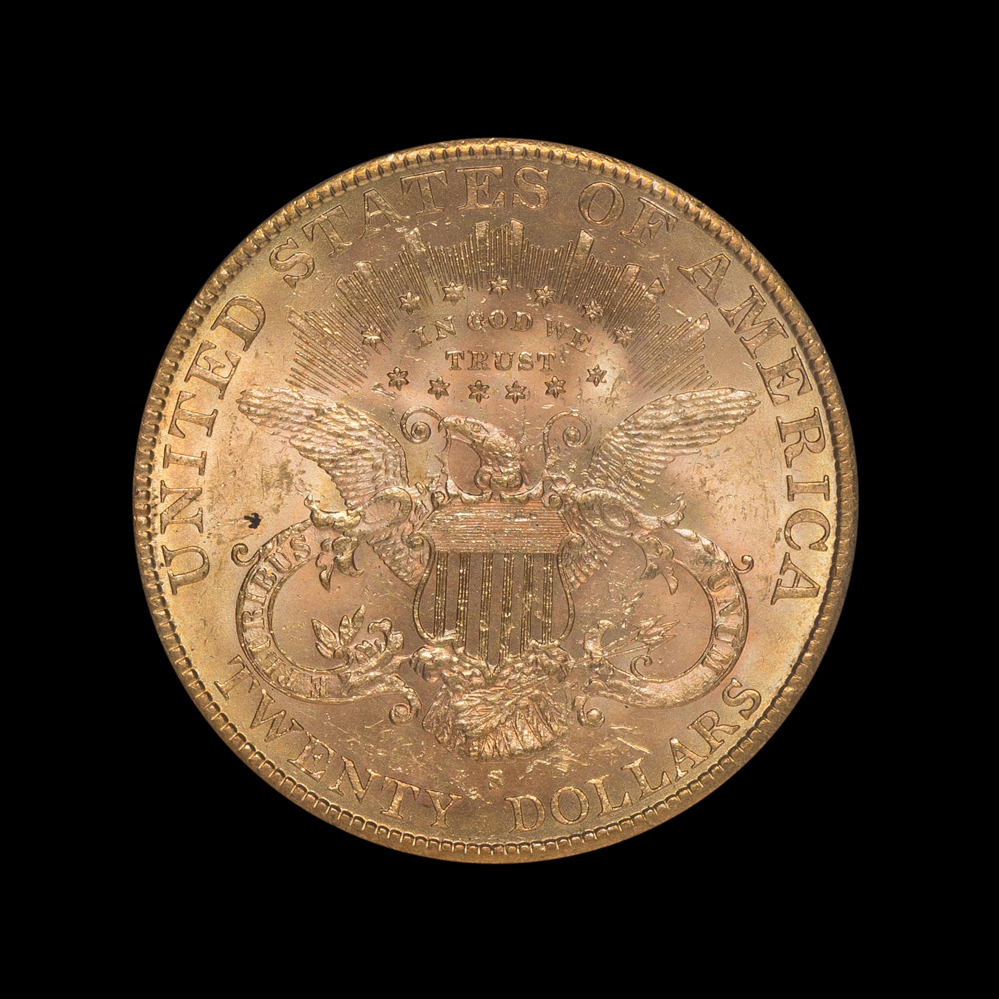 A United States 1887-S Liberty Head $20 Gold Coin