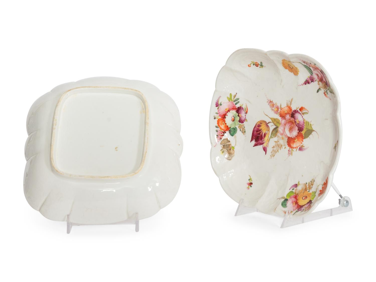 A Pair of English Soft-Paste Porcelain Dishes