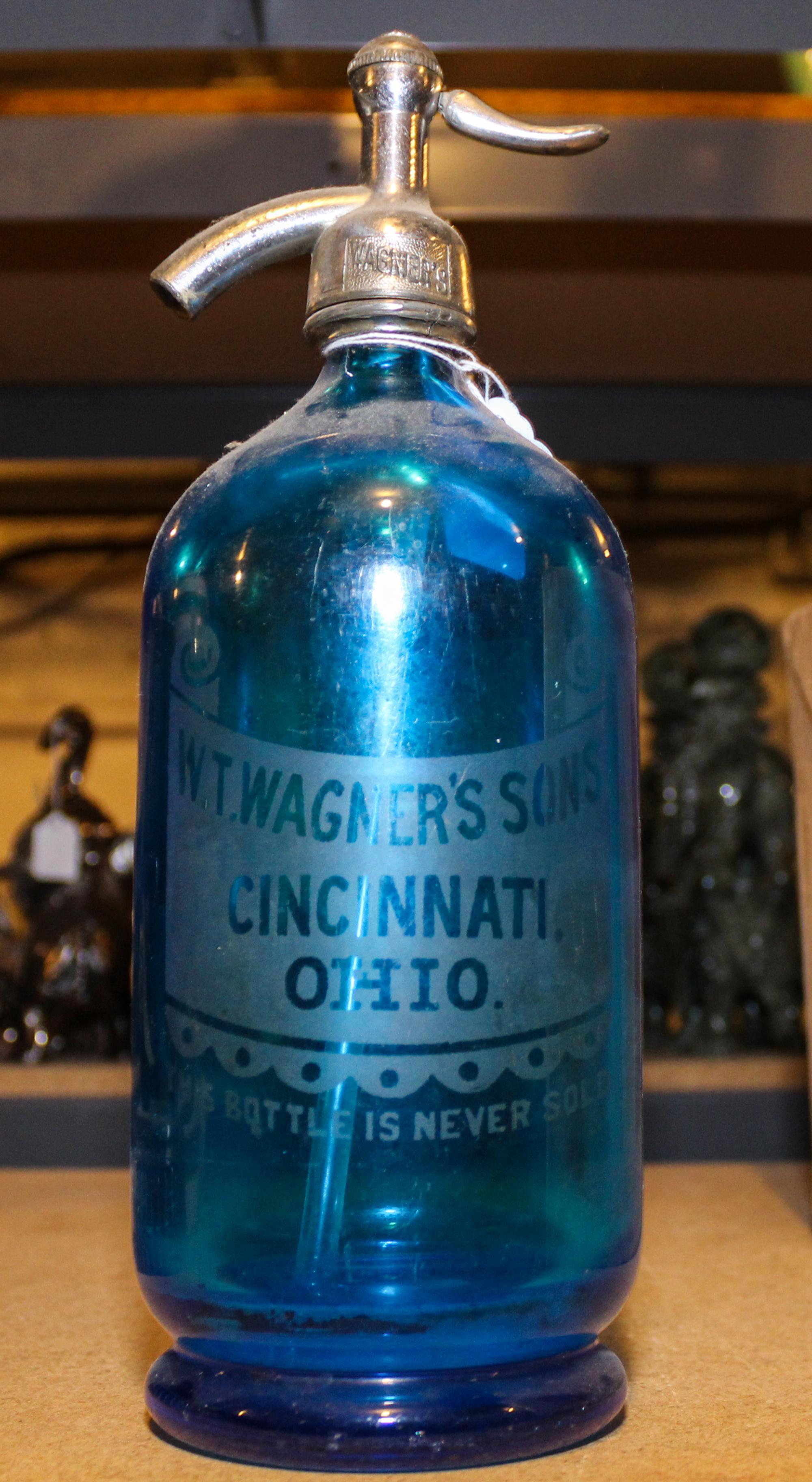 A Wagners Sons Seltzer Bottle Height 12 1/2 inches. — EARLY 20TH CENTURY