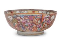 A Chinese Export Porcelain Punch Bowl