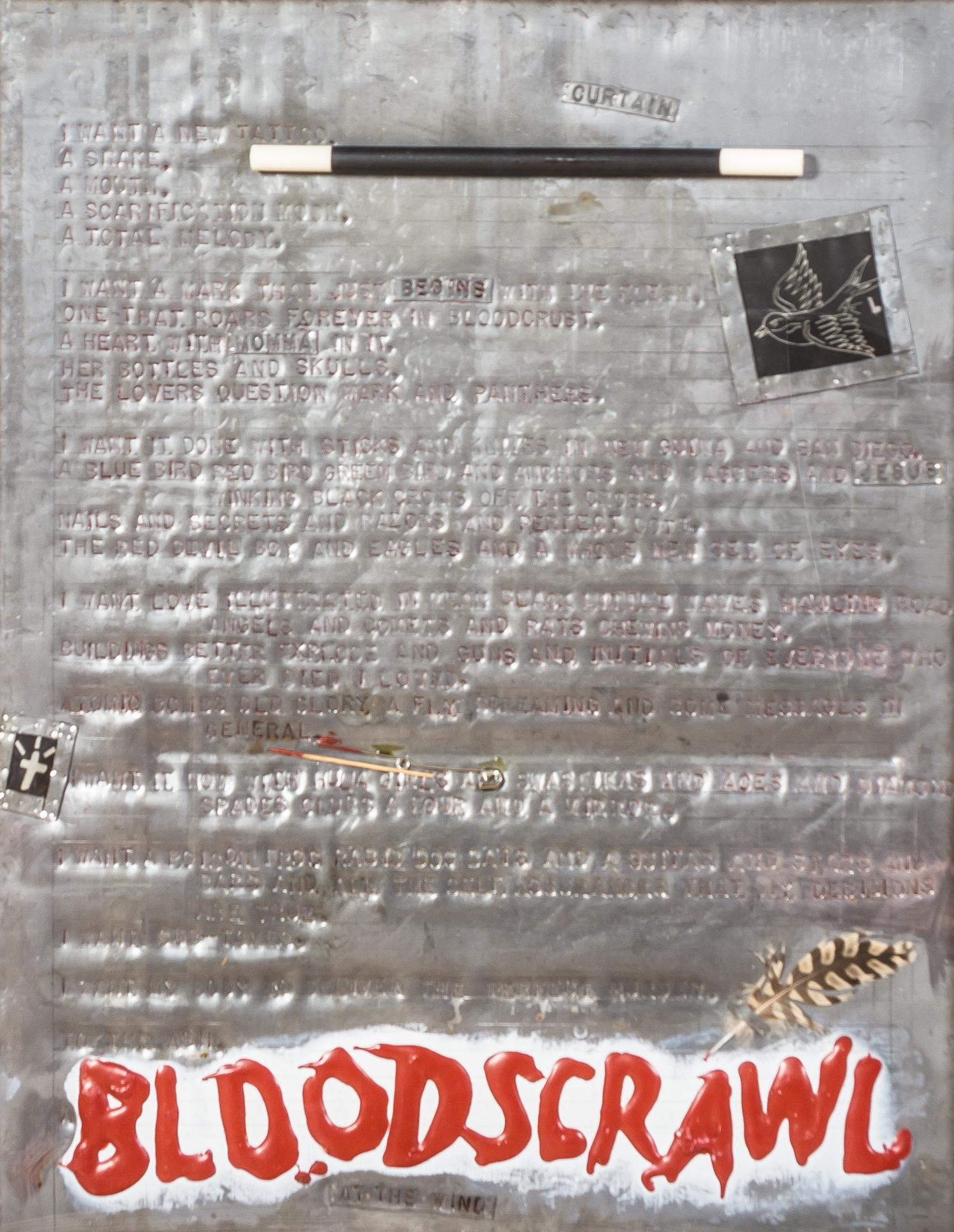 Terry Allen, (American, b. 1943), Anterabbit/Bleeder (a Biography) Bloodscrawl (lead Curtain), 1983