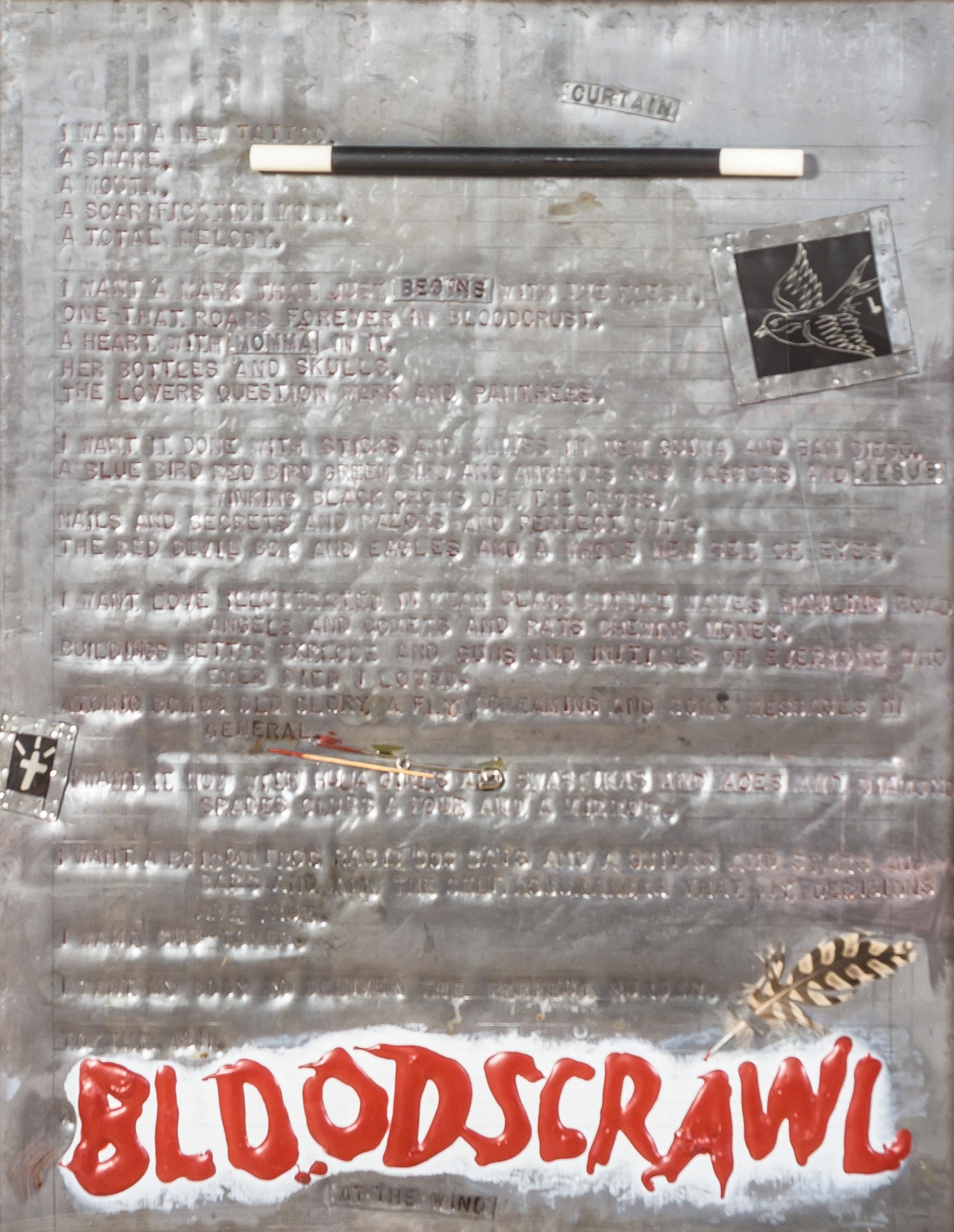 Terry Allen, (American, b. 1943), Anterabbit/Bleeder (a Biography) Bloodscrawl (lead Curtain), 1983