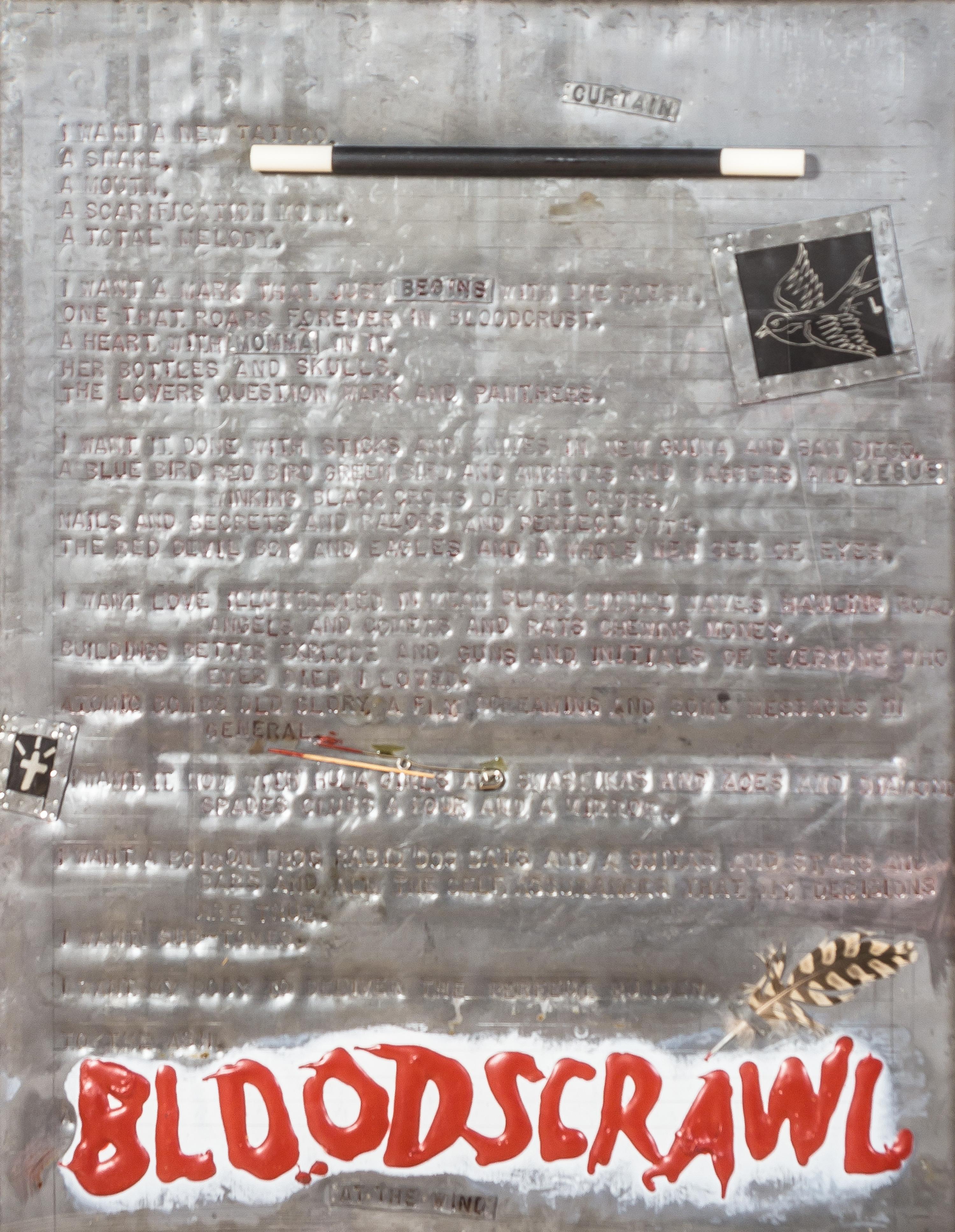 Terry Allen, (American, b. 1943), Anterabbit/Bleeder (a Biography) Bloodscrawl (lead Curtain), 1983