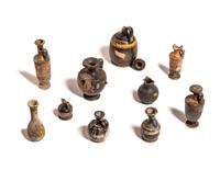 A Group of Eleven Greek Pottery Vessels