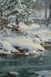 Forest Stream in Winter
