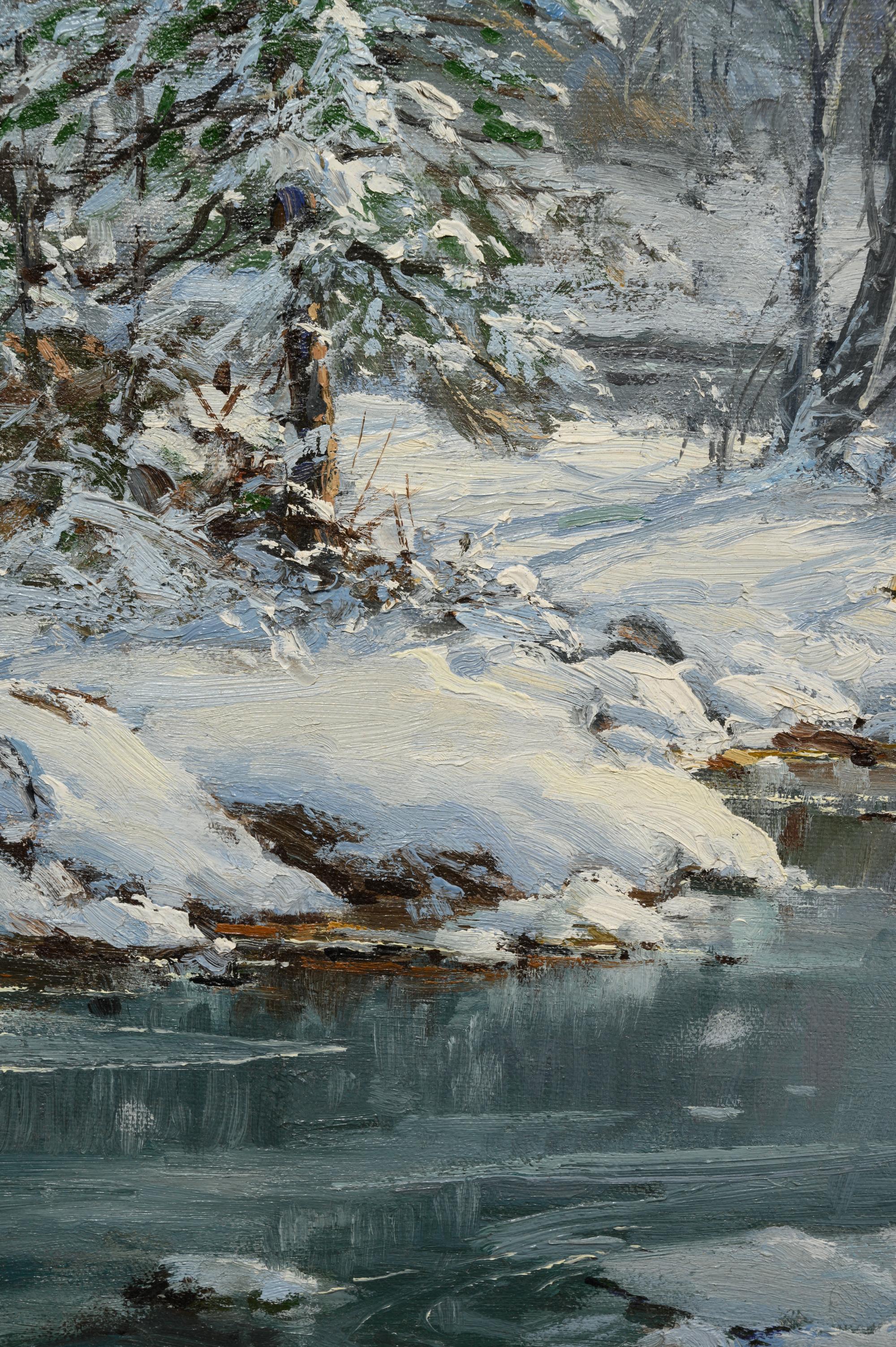 Forest Stream in Winter