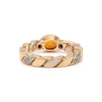 Set of Three Multigem and Bicolor Gold Rings