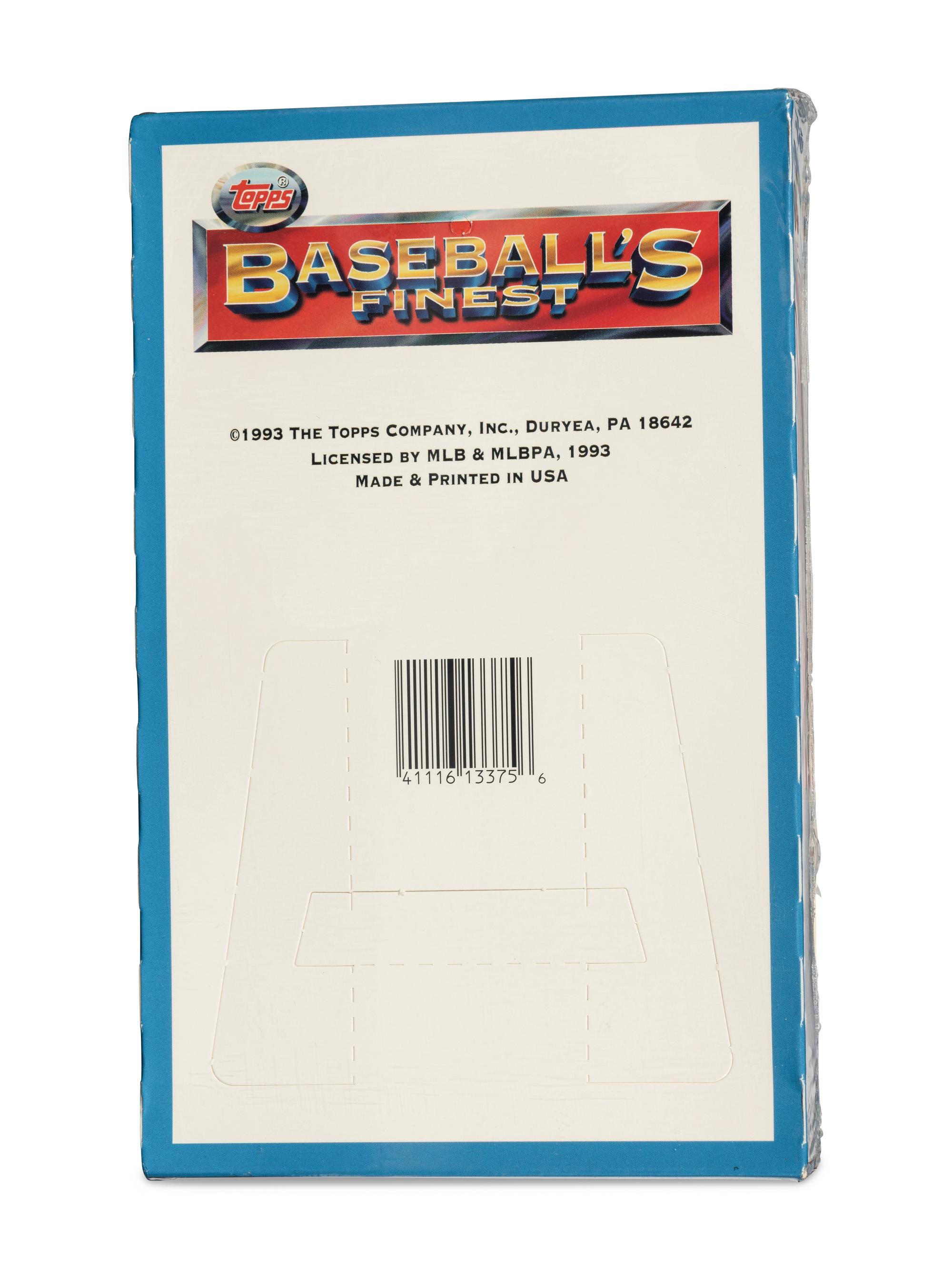A Factory Sealed Box of 1993 Topps Finest Baseball Cards