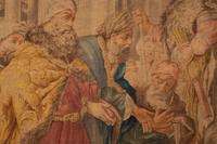 An Italian Painted Tapestry Depicting the Disdain of Mordecai