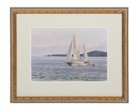 Xiaogang Zhu, (American, b. 1954), Sailing on Puget Sound