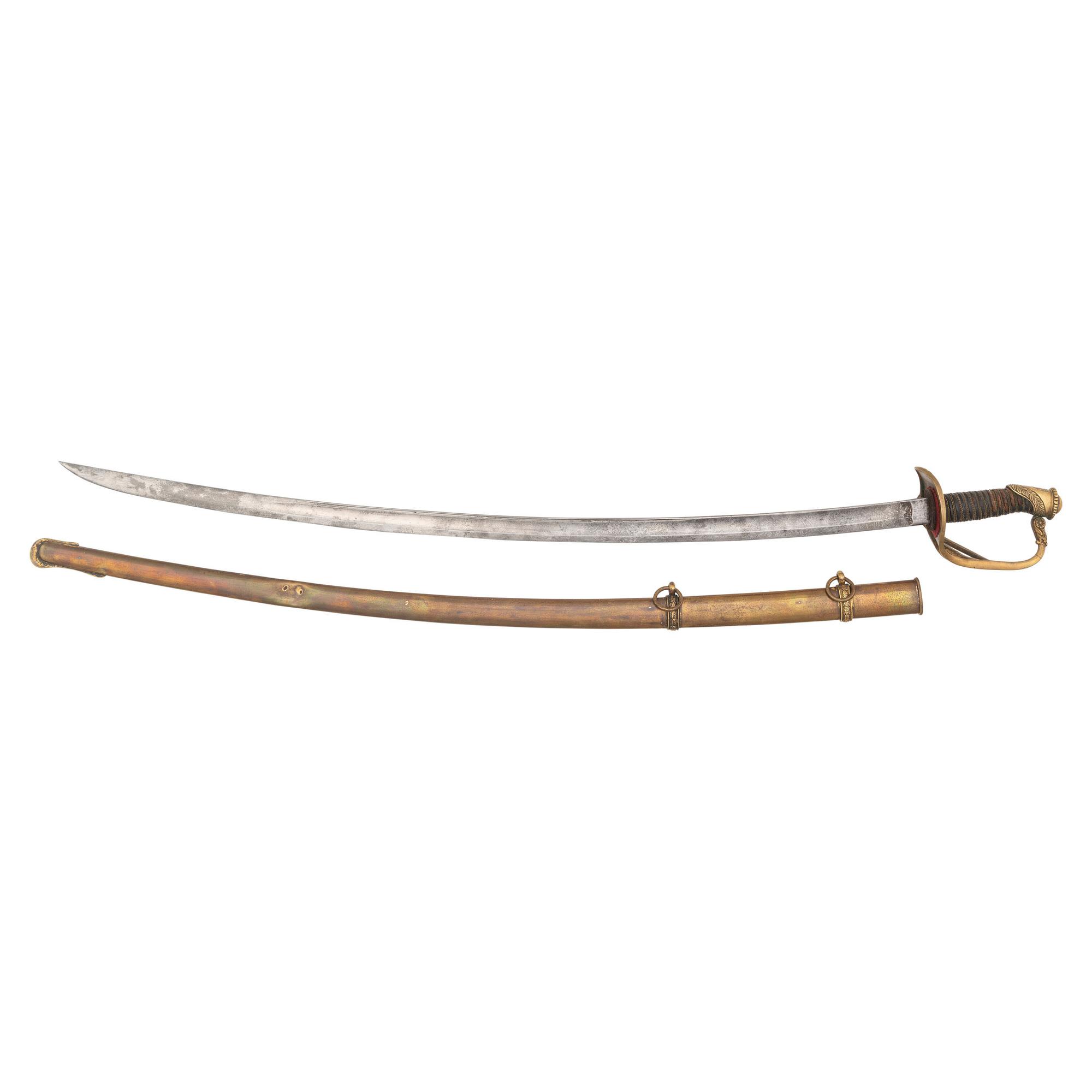 Imported 1840 Type Heavy Cavalry Officers Saber Presented to Lt. James Bradley - 131st NY Volunteers