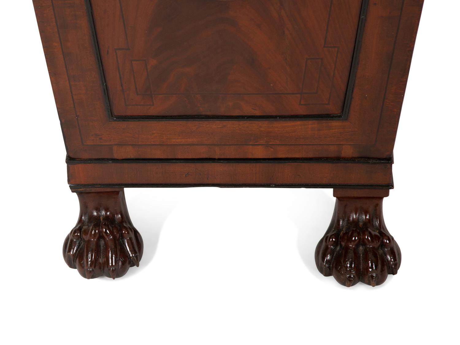 A Pair of Regency Mahogany Pedestal Cabinets
