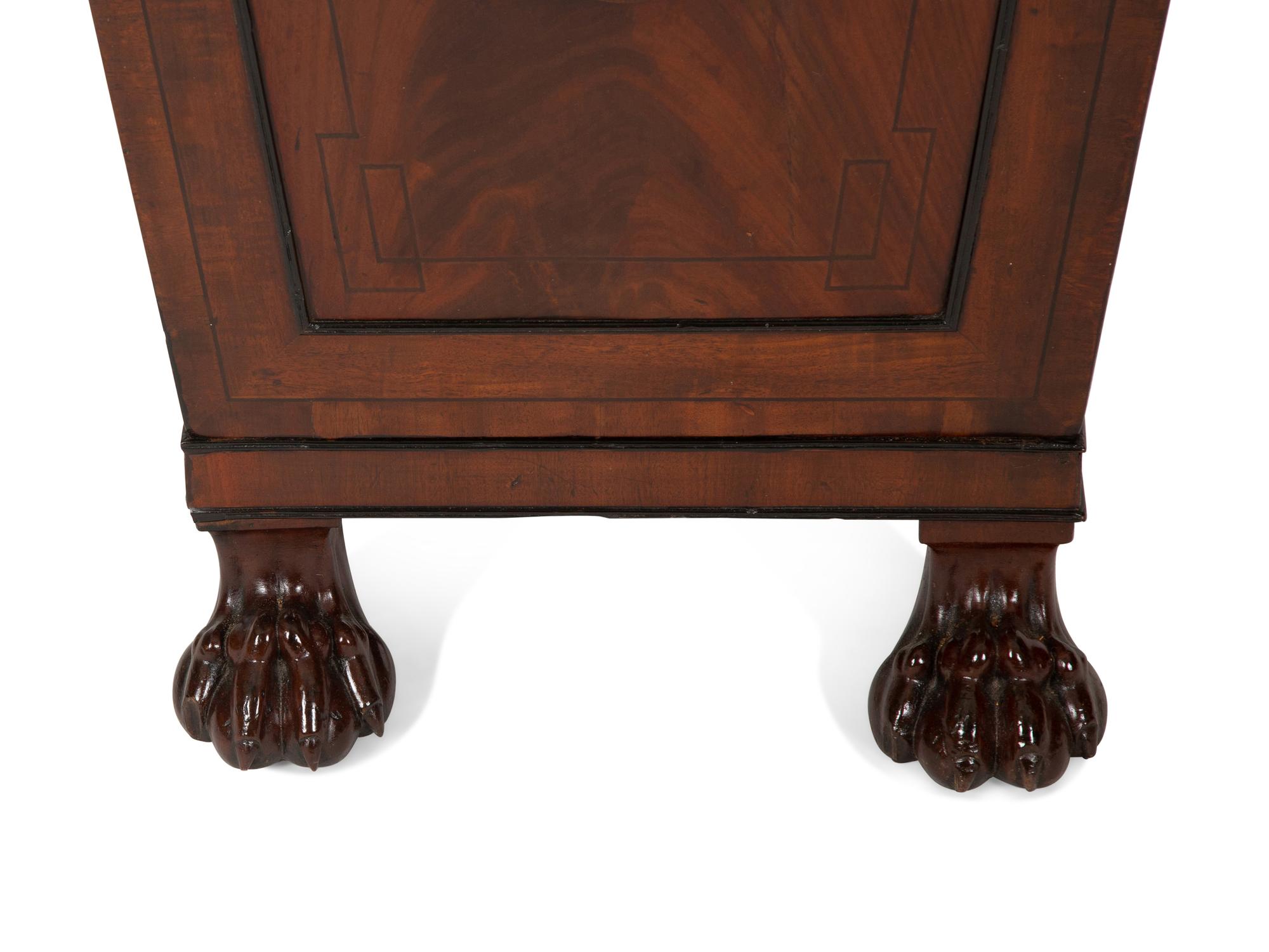 A Pair of Regency Mahogany Pedestal Cabinets