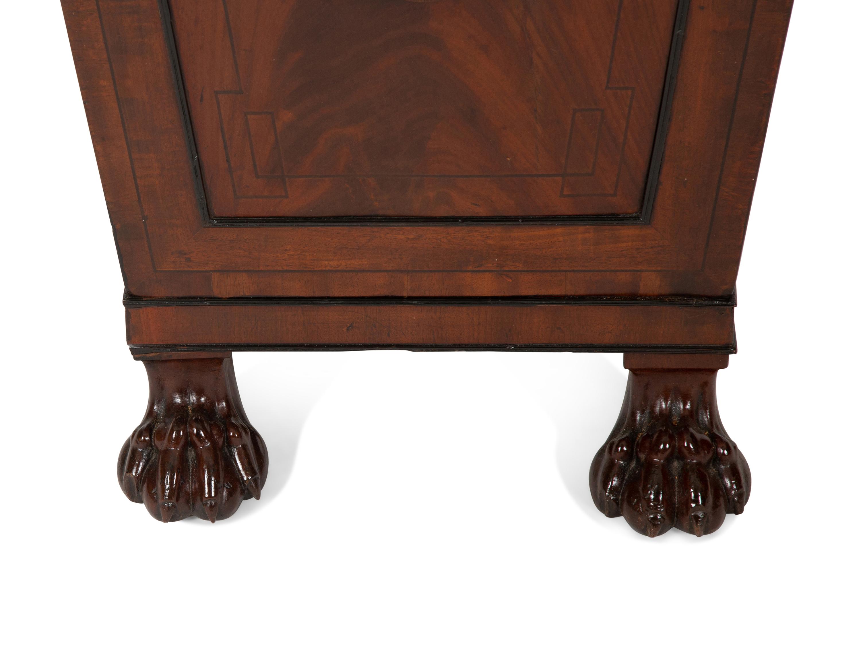 A Pair of Regency Mahogany Pedestal Cabinets