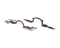 Two Wrought Iron Door Pulls, Pennsylvania, 18th / Early 19th Century