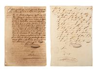 [ENSLAVEMENT & ABOLITION]. A group of 12 documents regarding the sale of enslaved persons in Cuba. 1844-1873.